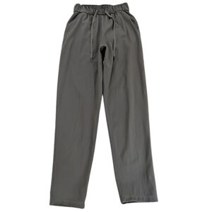 Lululemon Gray Drawstring Pants Athleisure Commuter Travel Relaxed Trousers 2